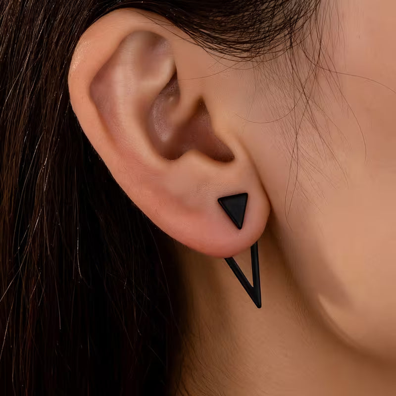 Elegant Minimalist Triangle Drop Earrings