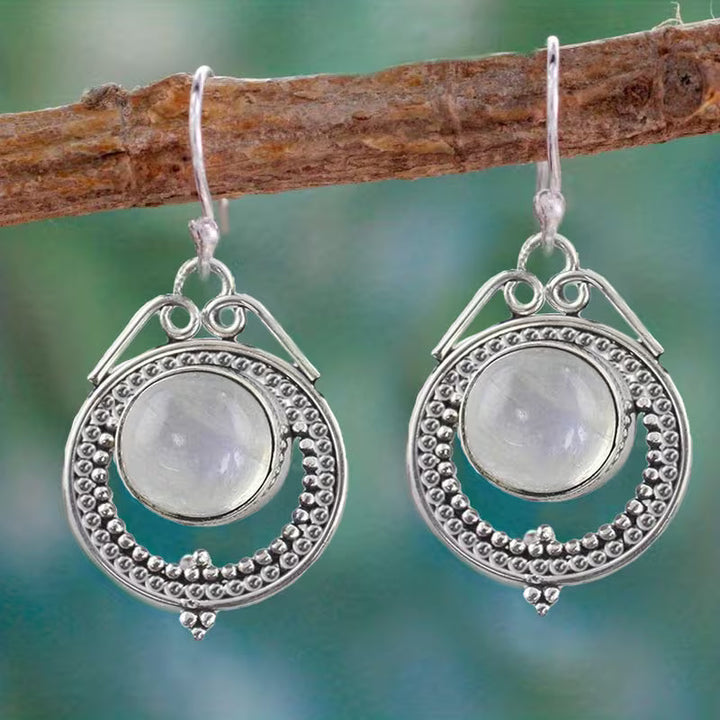 Elegant Moonstone Drop Earrings