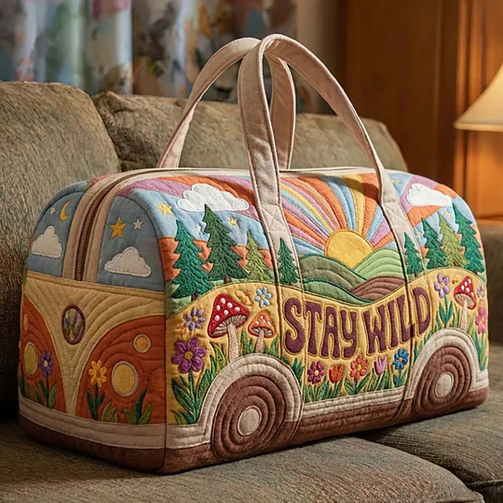 Camper Van Weekender Quilted Duffel Bag