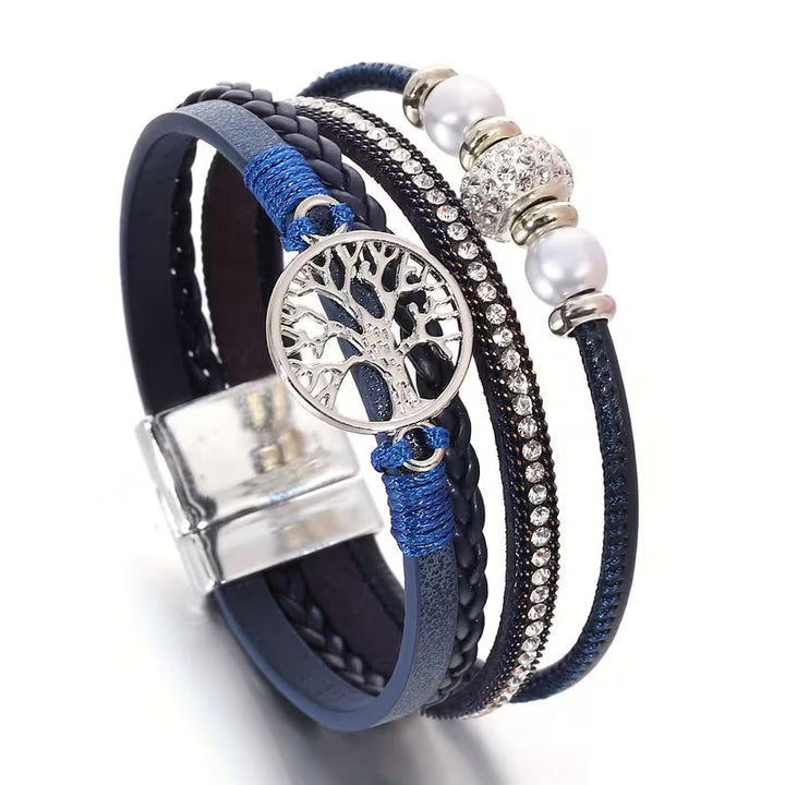 Elegant Multi-Layer Tree of Life Bracelet