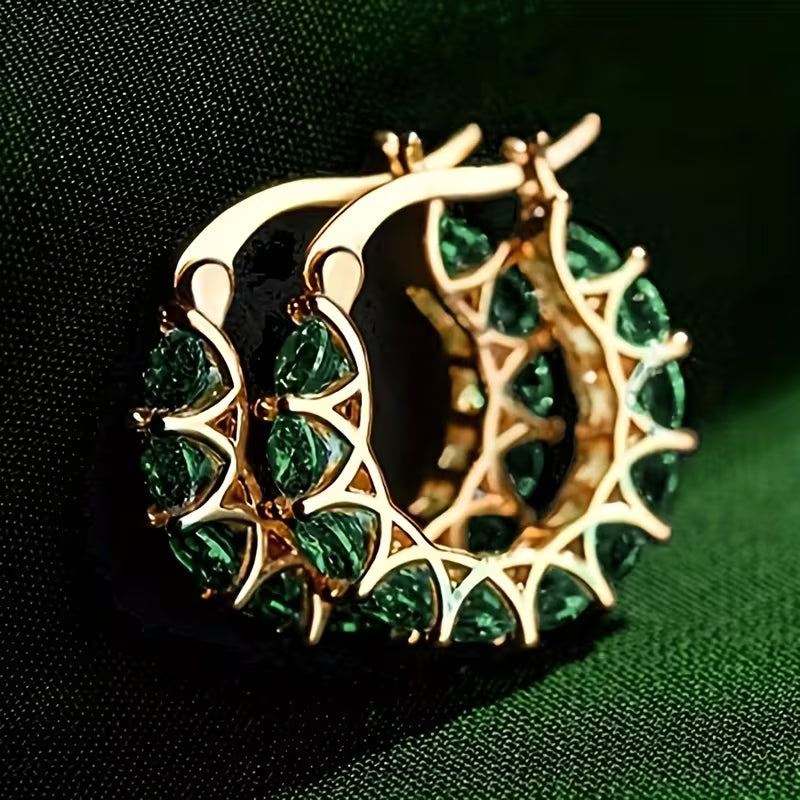 Vintage Zirconia Drop Earrings