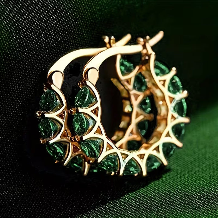 Vintage Zirconia Drop Earrings