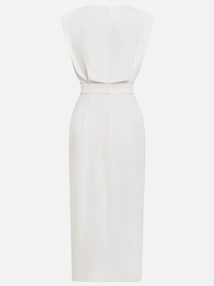 Women’s Dress | Sleeveless Side Button Midi