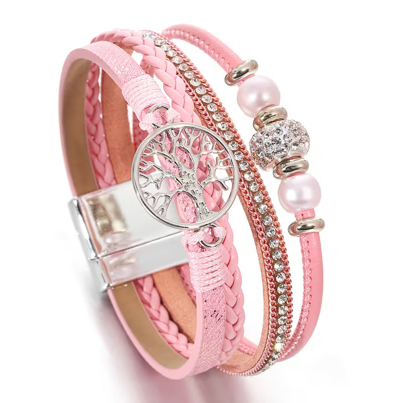 Elegant Multi-Layer Tree of Life Bracelet