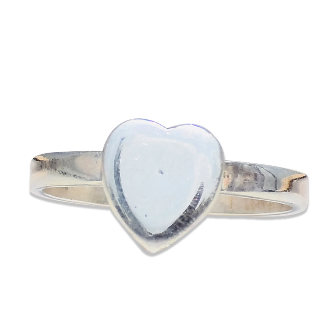Sterling Heart Signet Ring