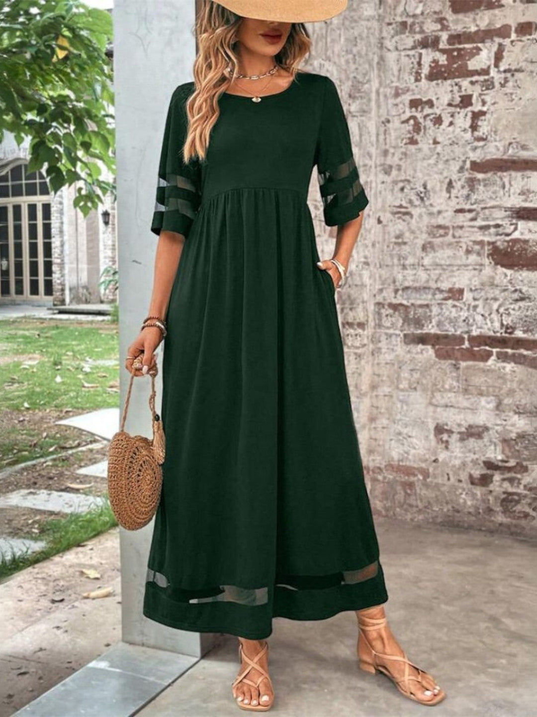 Women’s Dress | Round Neck Maxi