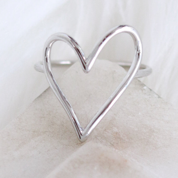 Ryan Heart Ring (Silver)