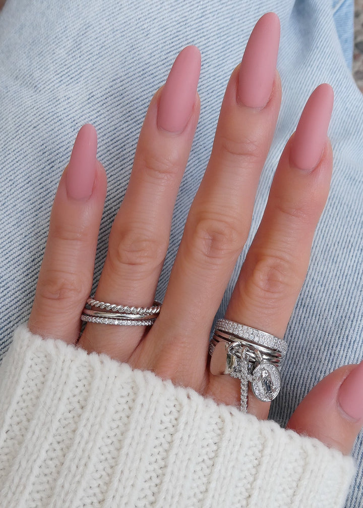 Crystal Cross & Mary Ring