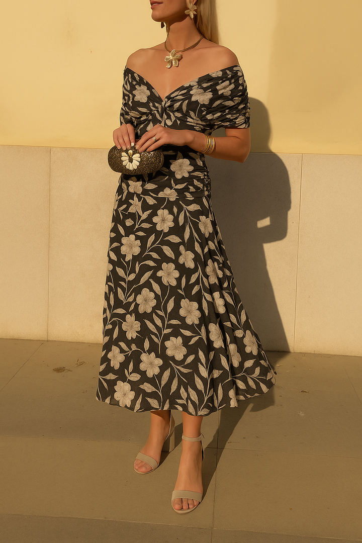 Women’s Dress | Floral Wrap Midi