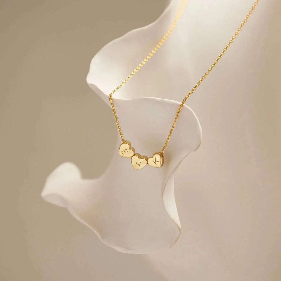 Heart necklace in gift packaging