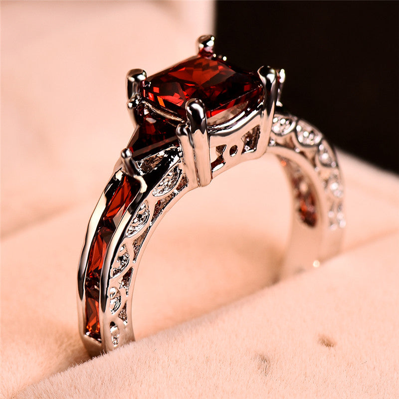 Luxury Female Crystal Stone Ring