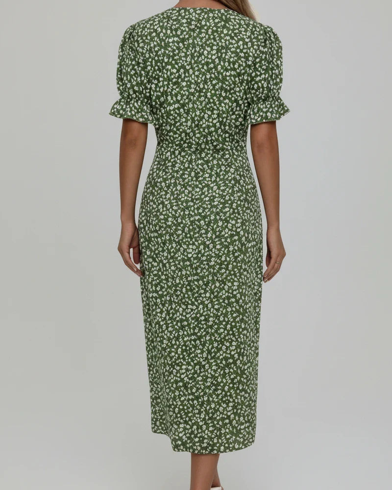 Lisa | Women's Floral Wrap Midi Dress
