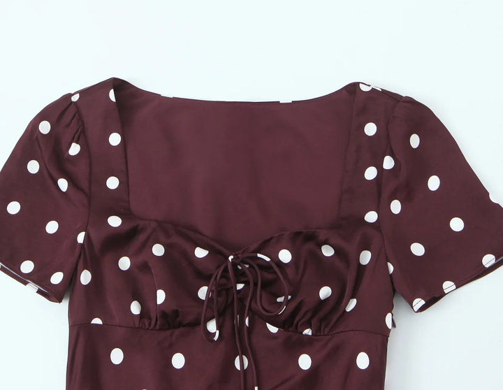 Margot™ – Vintage Polka Dot Dress