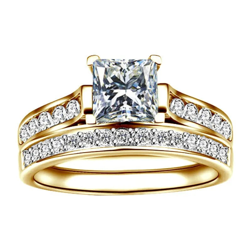 Princess Cut Bridal Ring Set