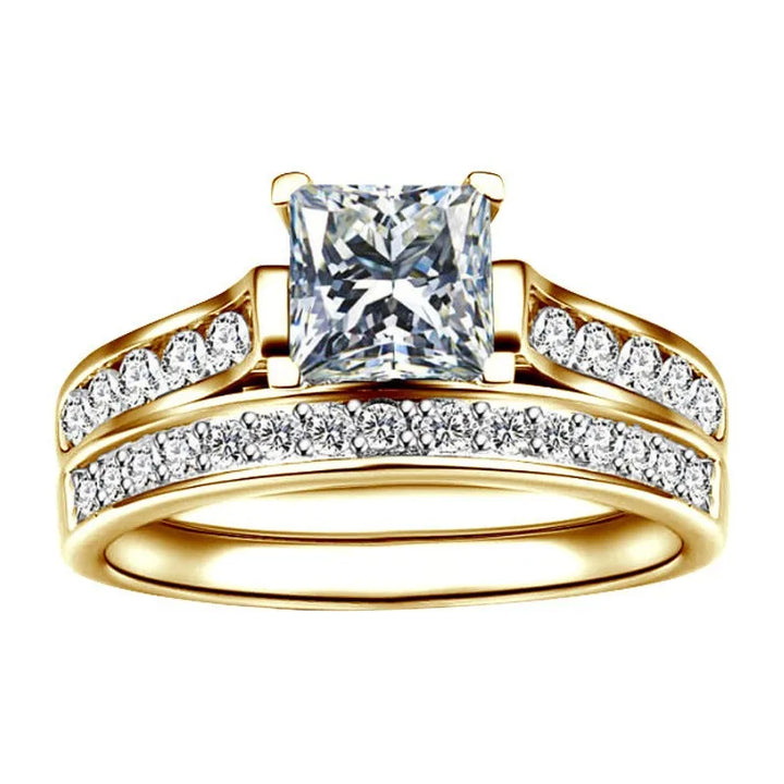 Princess Cut Bridal Ring Set