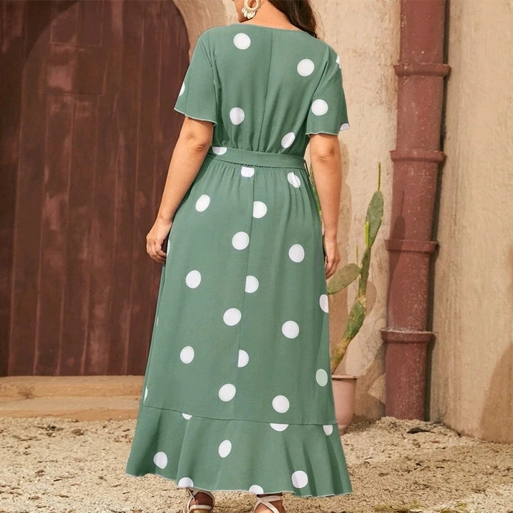 Noa™ - Elastic Waist Polka Dot Dress