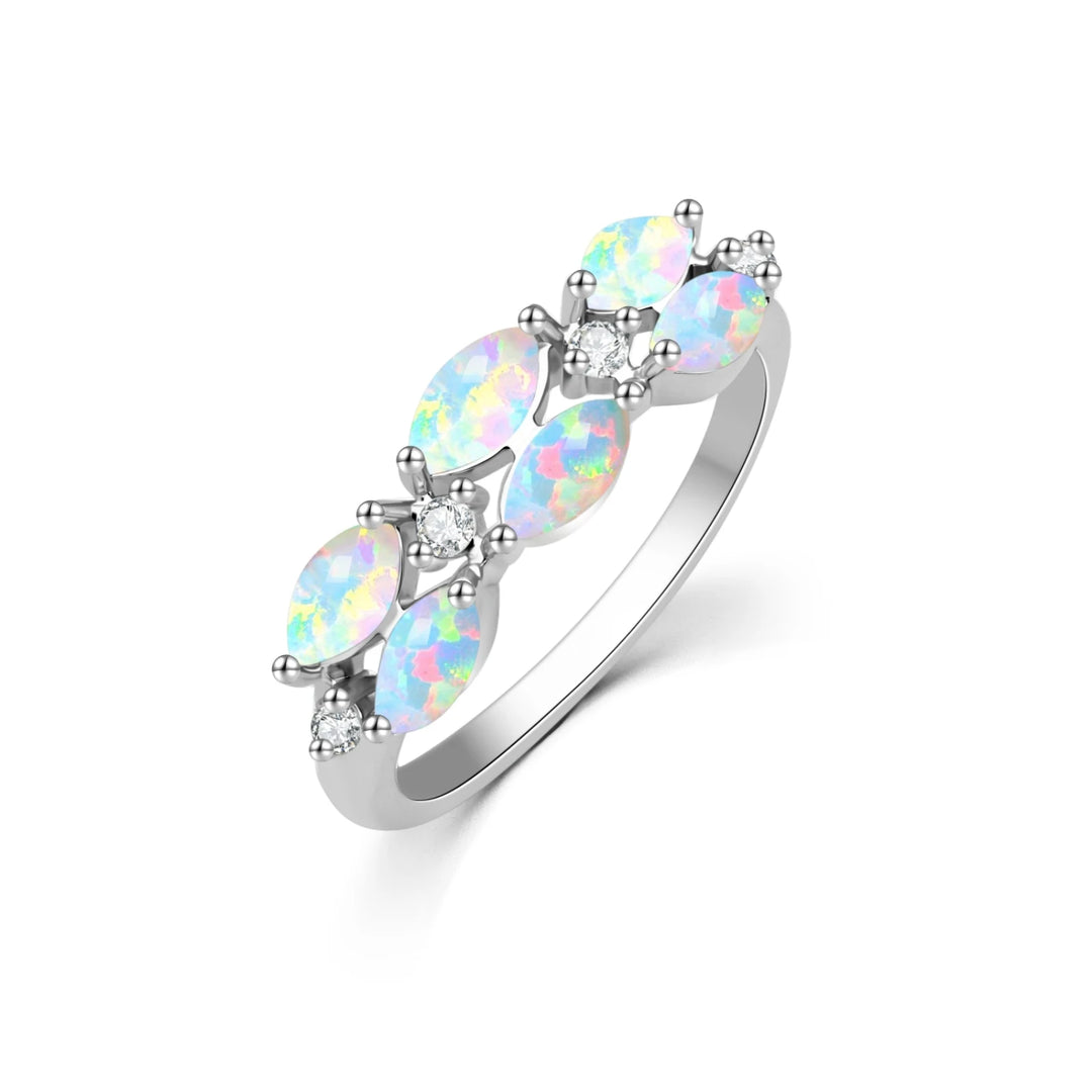Triple Marquise Opal Ring