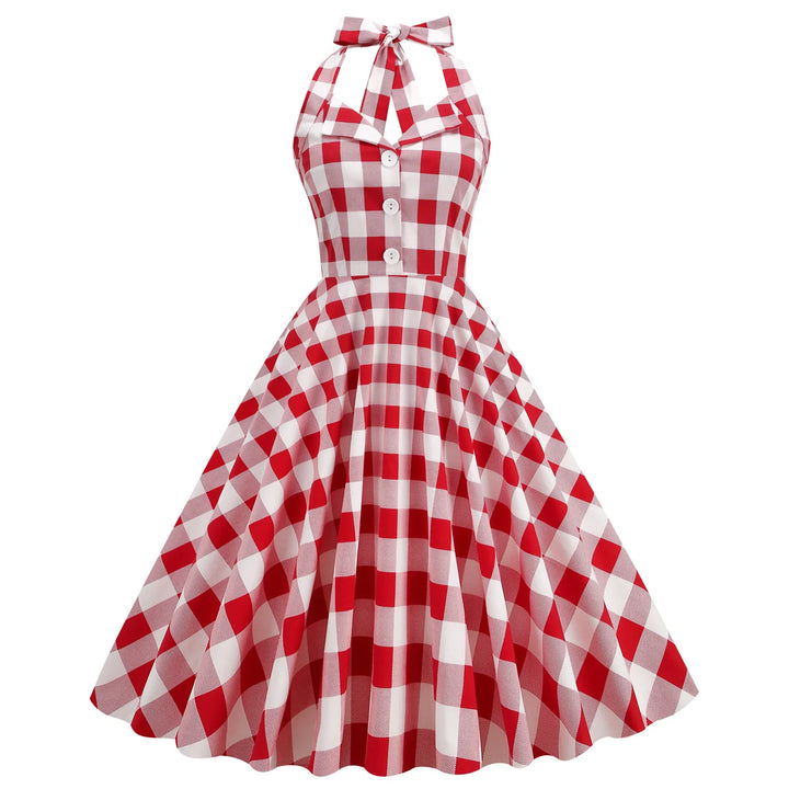 Celeste™ - Halter Neck Polka Dot Maxi