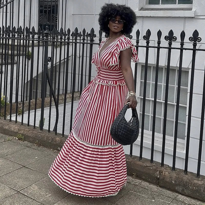 Romy™ | Striped Boho Dress