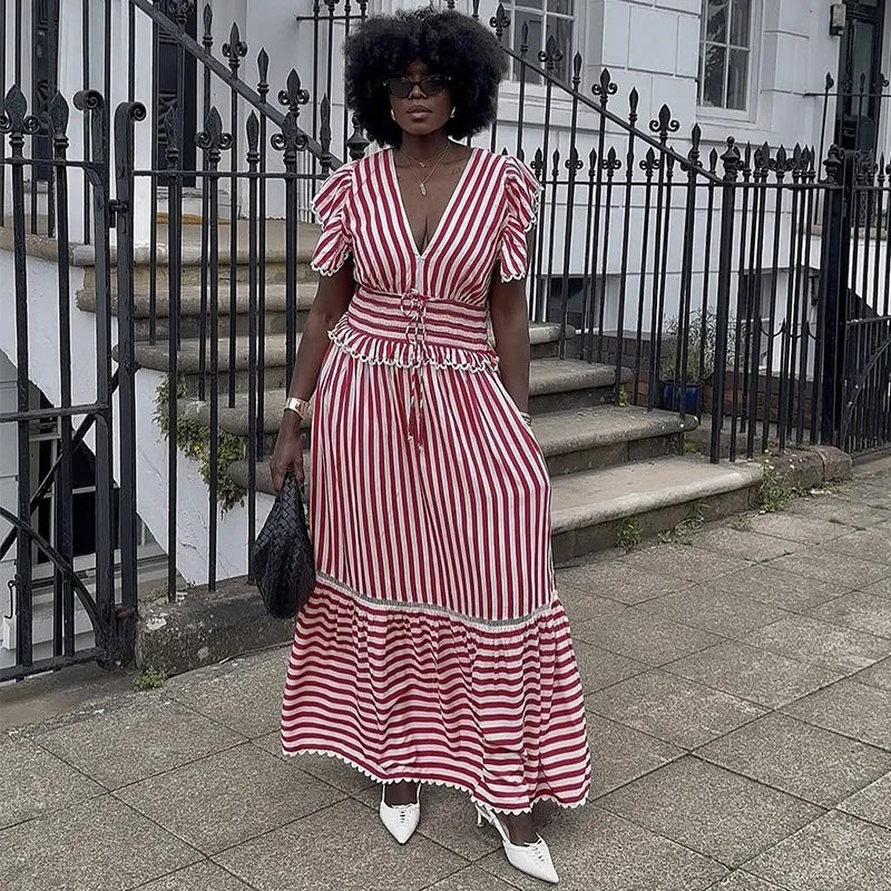 Romy™ | Striped Boho Dress