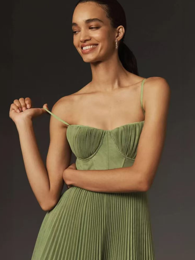 Women’s Dress | Sleeveless Pleated Maxi