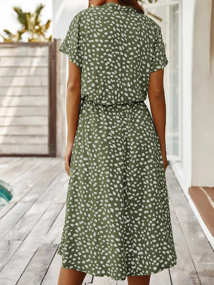 Women’s Summer Dress | Animal Print Midi