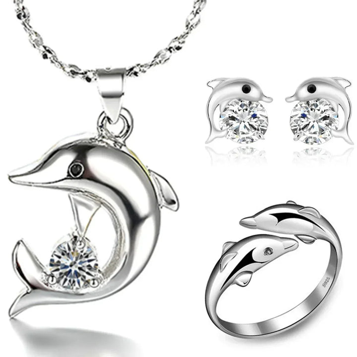 Sterling Silver Dolphin Jewelry Collection