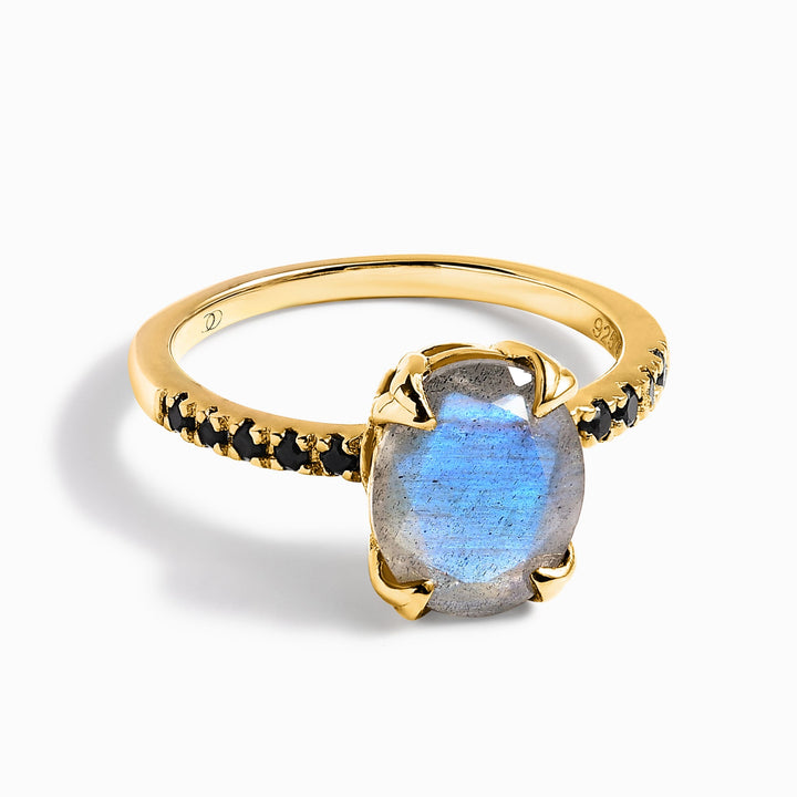 Labradorite and Spinel Statement Ring