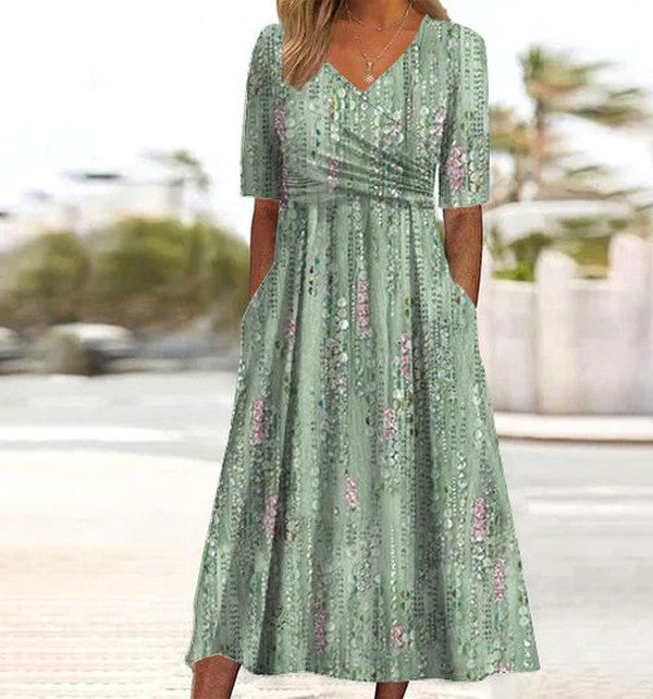 Women's Summer Dress | Flared Skirt Shape Midi