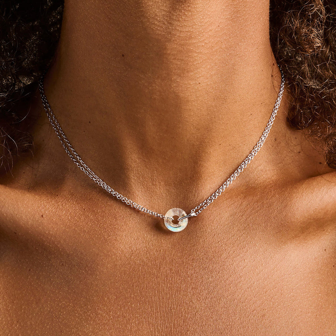 Moonstone Drop Necklace