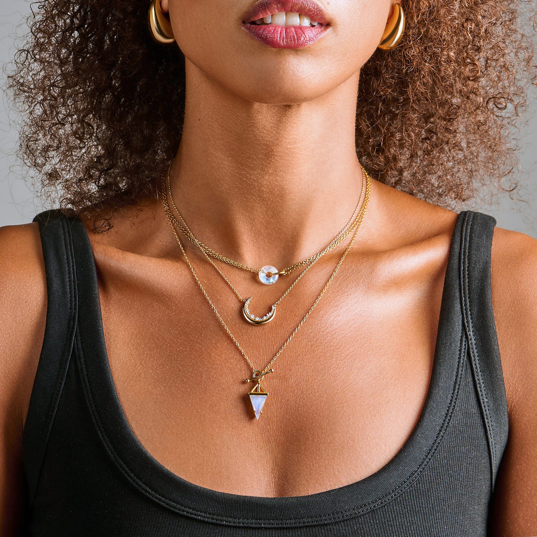 Moonstone Drop Necklace