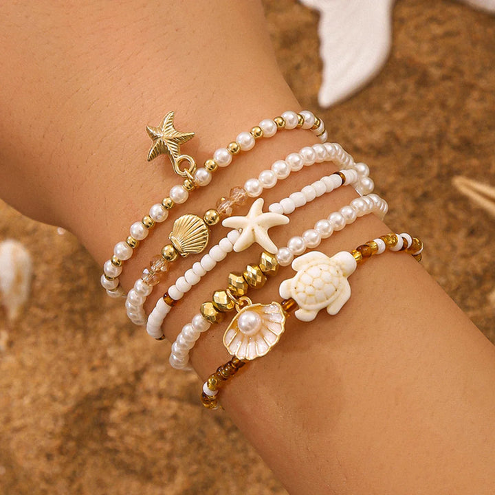 Ocean Dreams Pearl Bracelet Set