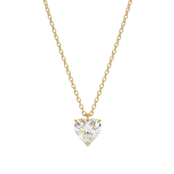 Moissanite Heart Necklace