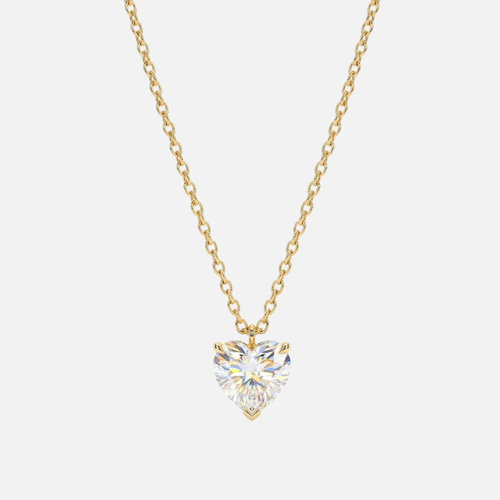 Moissanite Heart Necklace