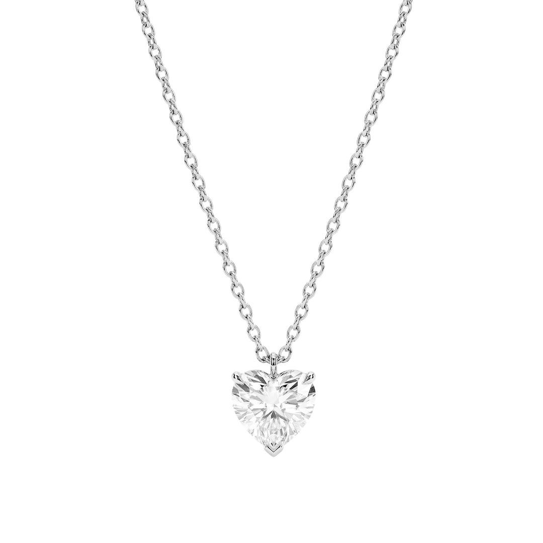 Moissanite Heart Necklace
