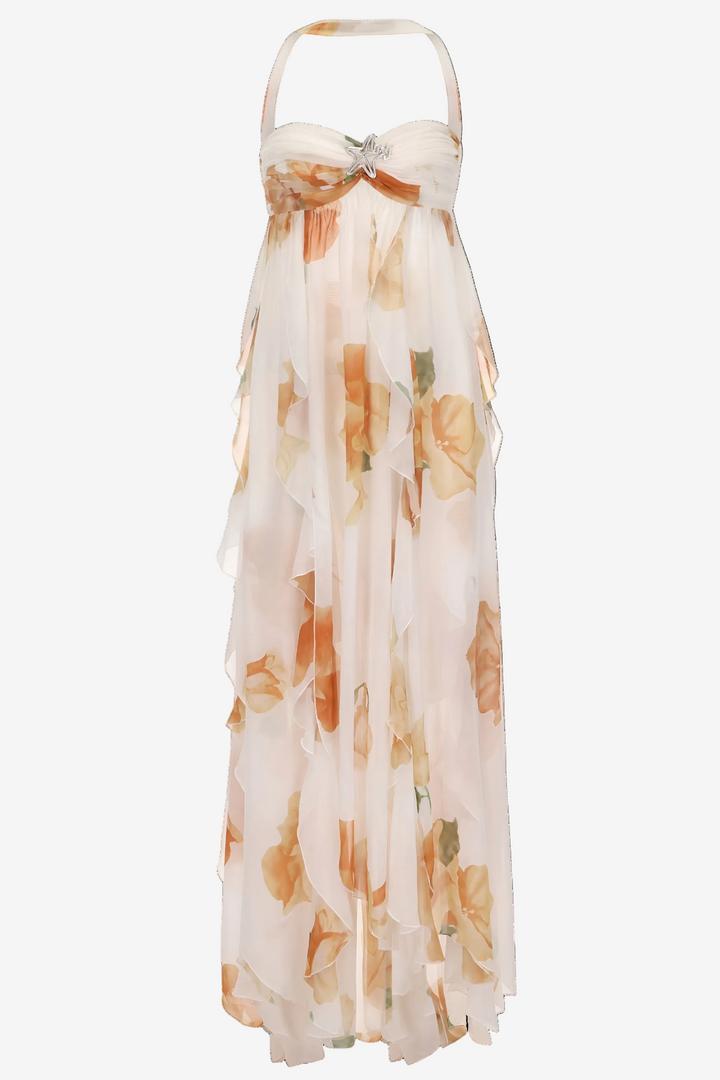 Women’s Dress | Halter Open Back Maxi