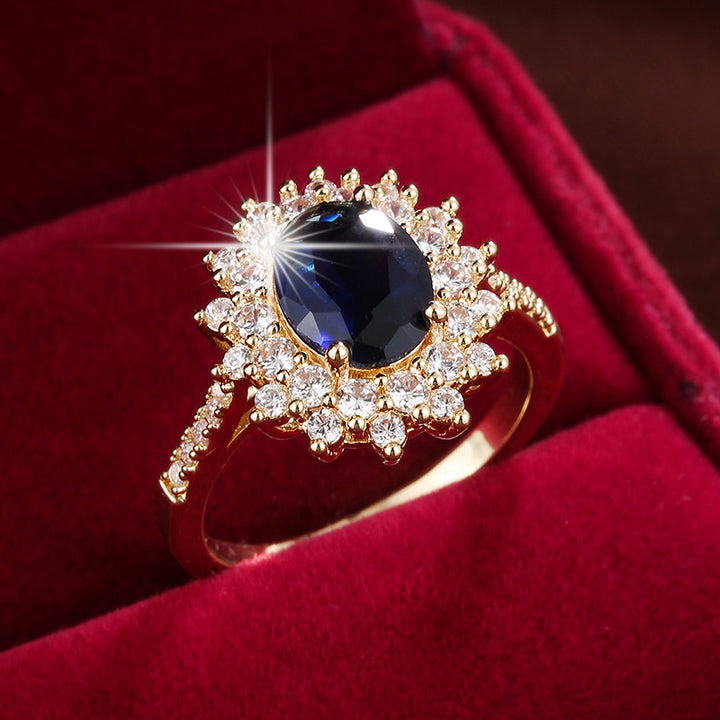 Oval Halo Cocktail Ring