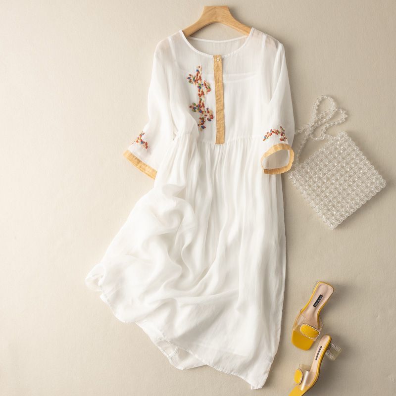 Women’s Dress | Embroidered Midi