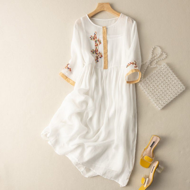 Women’s Dress | Embroidered Midi