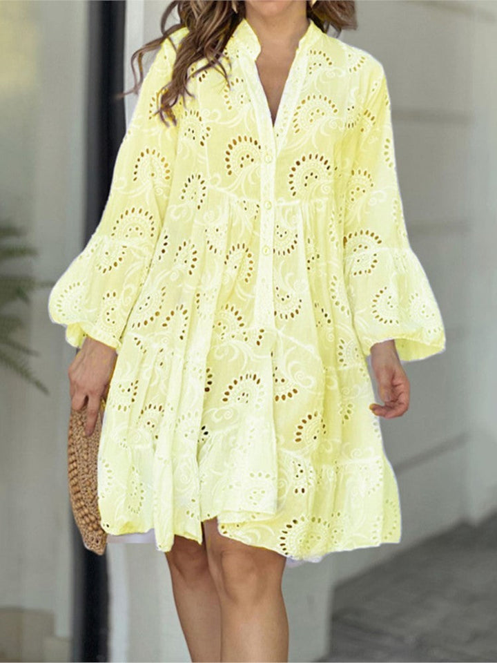 Women’s Dress | Embroidered Tiered Mini