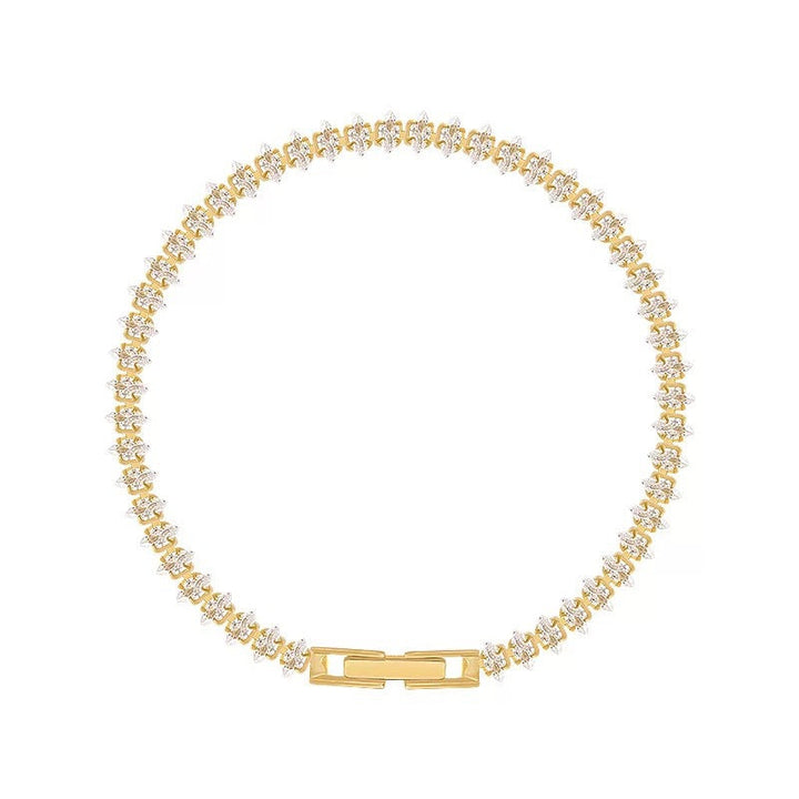 Vionelle Marquise Tennis Bracelet | Gold