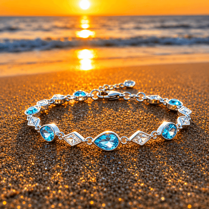 Ocean Blue Tear Glow Bracelet