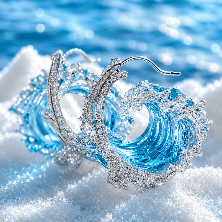 Ocean's Oath Gold Earrings