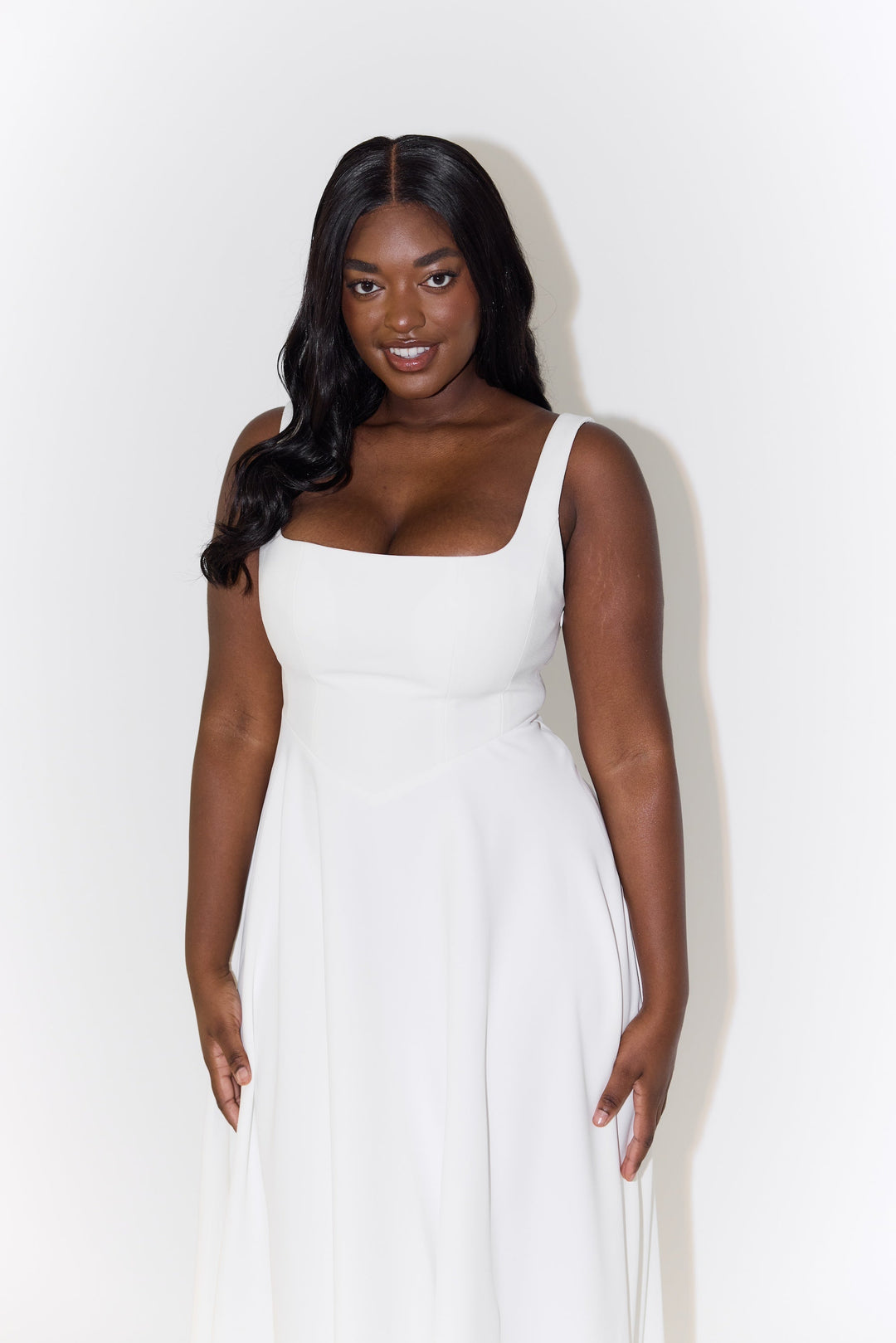 Women's Dress | Square Neck Sleeveless Midi