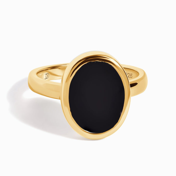 Black Onyx Wrapped Ring