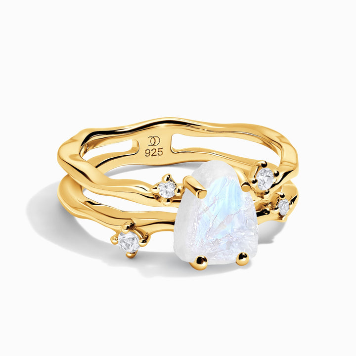 Raw Moonstone Ring