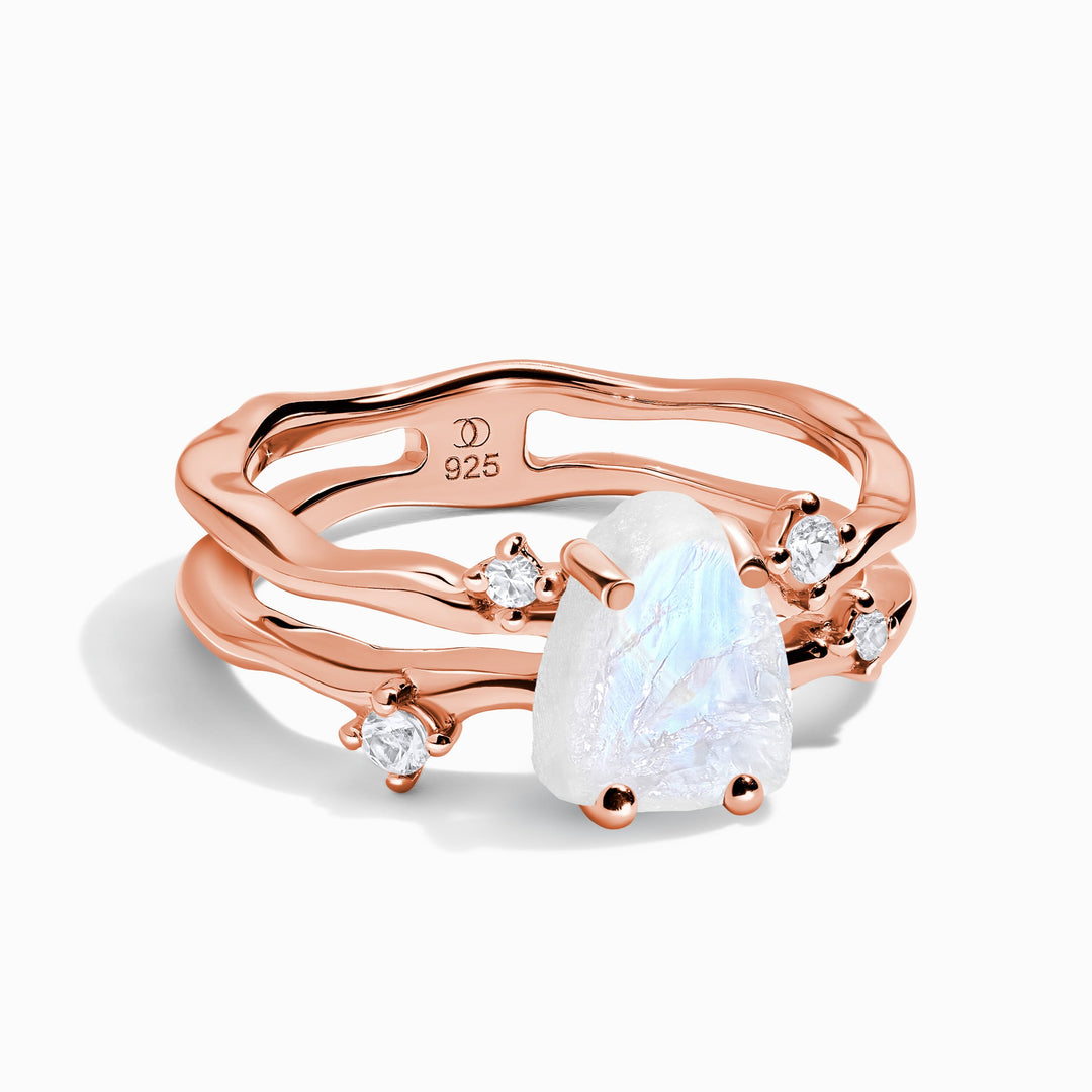 Raw Moonstone Ring
