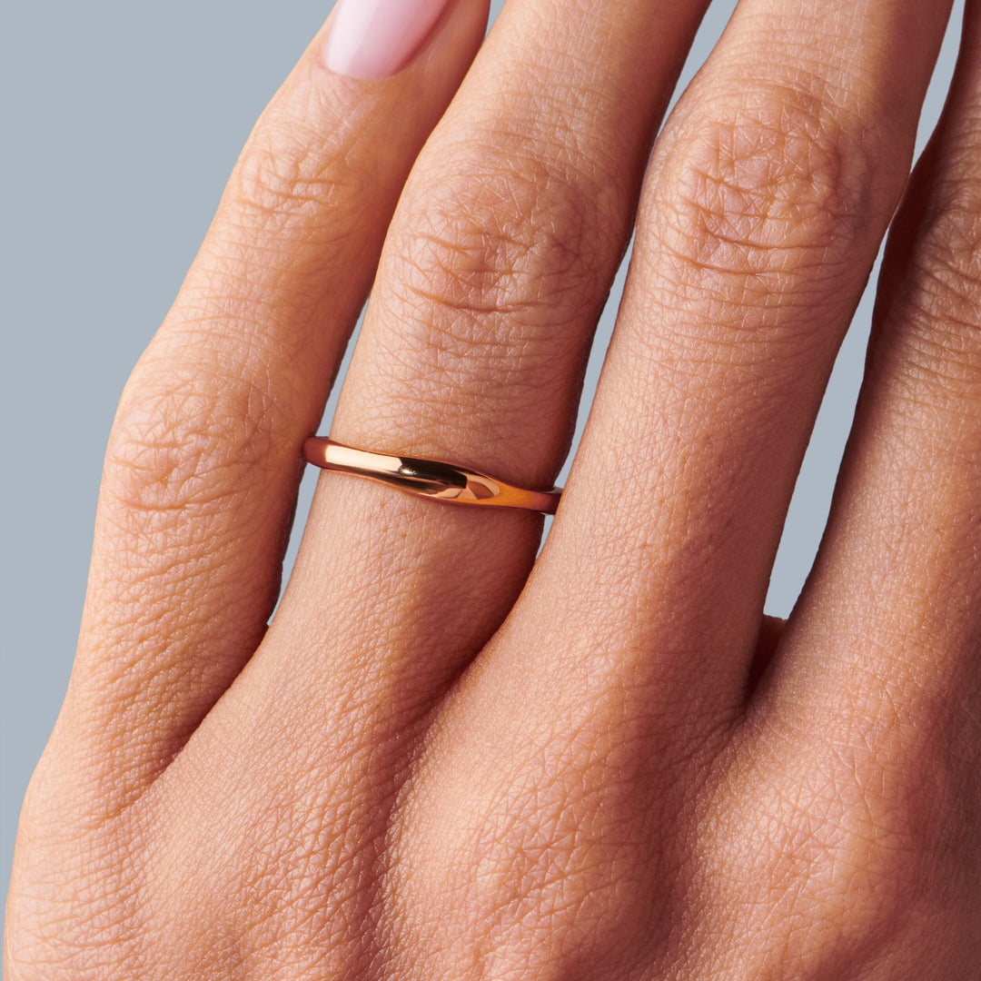 Hammered Stacking Band
