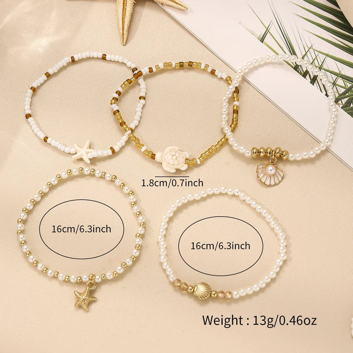Ocean Dreams Pearl Bracelet Set