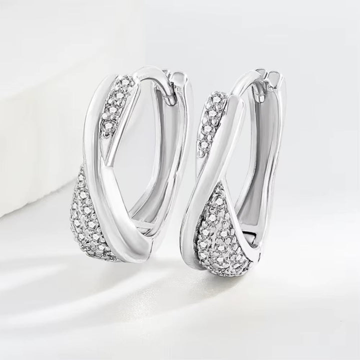 Exclusive Twisted Zircon Earrings
